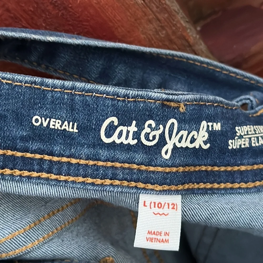 Cat & Jack Denim Overalls Size L 10/12